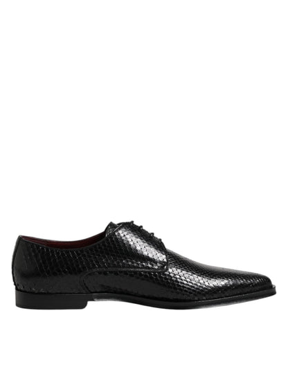 Dolce & Gabbana Black Leather Lace Up Dress Men Derby Shoes – EU40/US7 par Dolce & Gabbana | Disponible sur Sandy Store ByNet