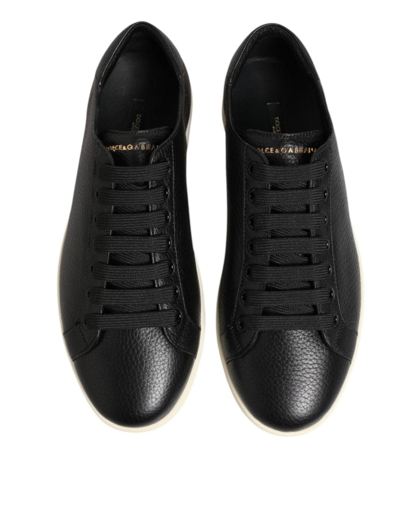 Dolce & Gabbana Black Leather Lace Up Low Top Sneakers Shoes – EU39/US6 par Dolce & Gabbana | Disponible sur Sandy Store ByNet