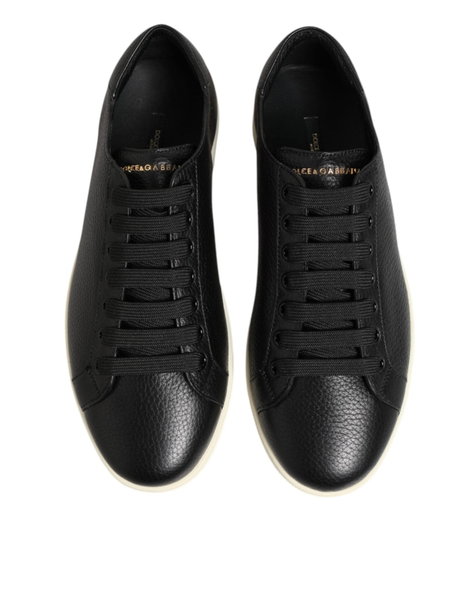 Dolce & Gabbana Black Leather Lace Up Low Top Sneakers Shoes – EU39/US6 par Dolce & Gabbana | Disponible sur Sandy Store ByNet