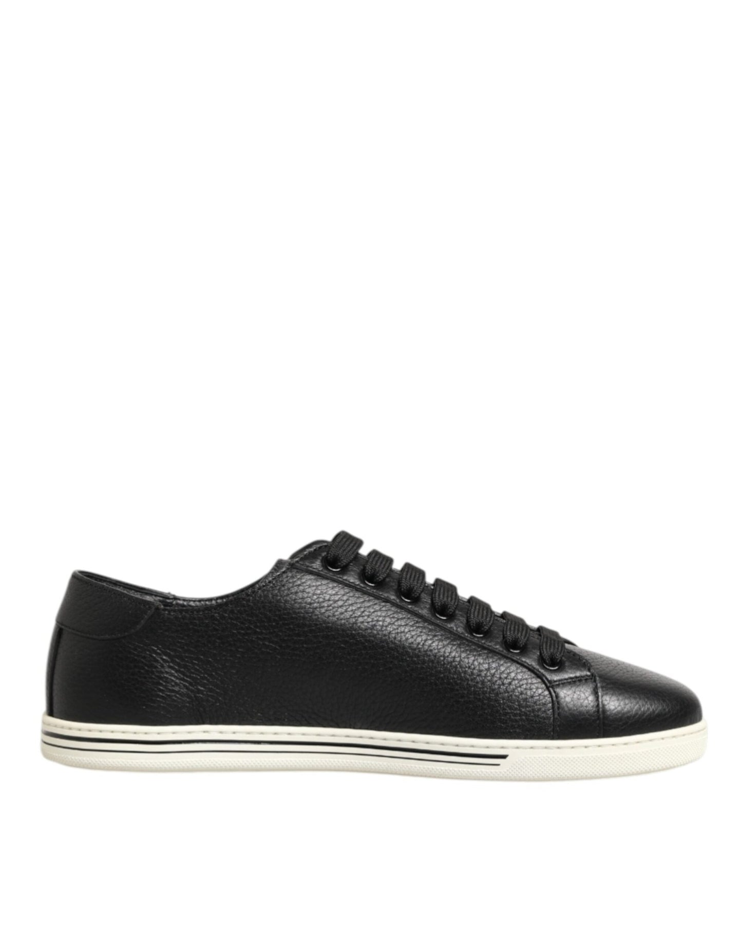 Dolce & Gabbana Black Leather Lace Up Low Top Sneakers Shoes – EU39/US6 par Dolce & Gabbana | Disponible sur Sandy Store ByNet