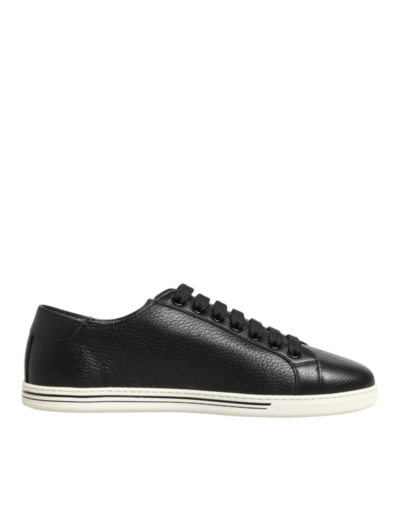 Dolce & Gabbana Black Leather Lace Up Low Top Sneakers Shoes – EU39/US6 par Dolce & Gabbana | Disponible sur Sandy Store ByNet