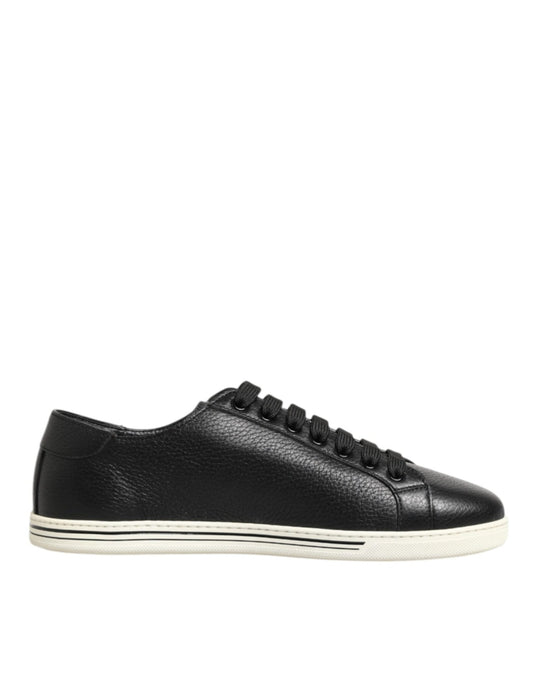 Dolce & Gabbana Black Leather Lace Up Low Top Sneakers Shoes – EU39/US6 par Dolce & Gabbana | Disponible sur Sandy Store ByNet
