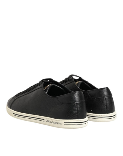 Dolce & Gabbana Black Leather Lace Up Low Top Sneakers Shoes – EU39/US6 par Dolce & Gabbana | Disponible sur Sandy Store ByNet