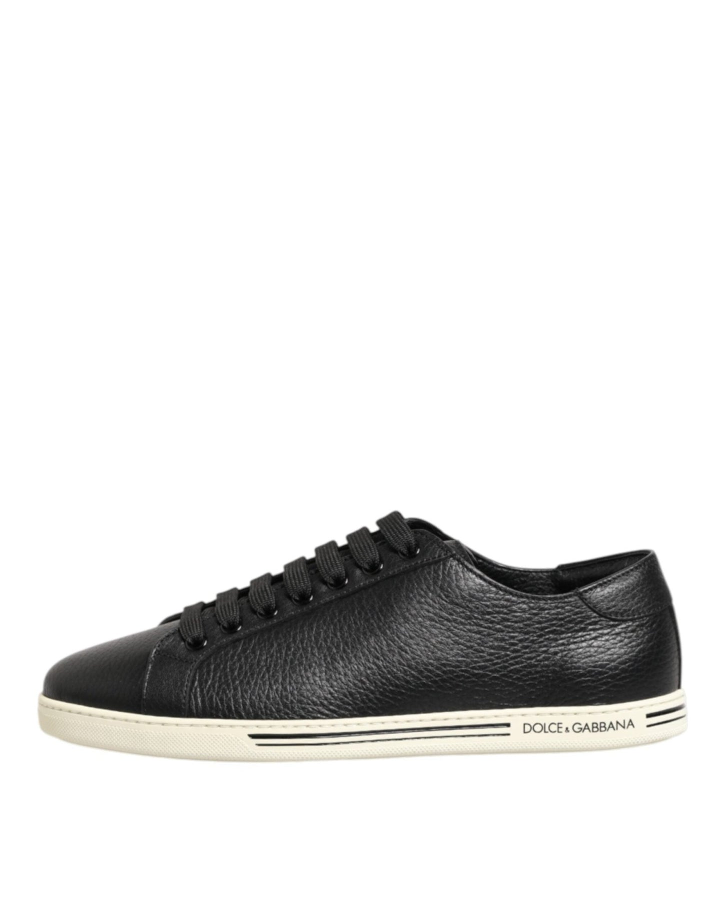 Dolce & Gabbana Black Leather Lace Up Low Top Sneakers Shoes – EU39/US6 par Dolce & Gabbana | Disponible sur Sandy Store ByNet