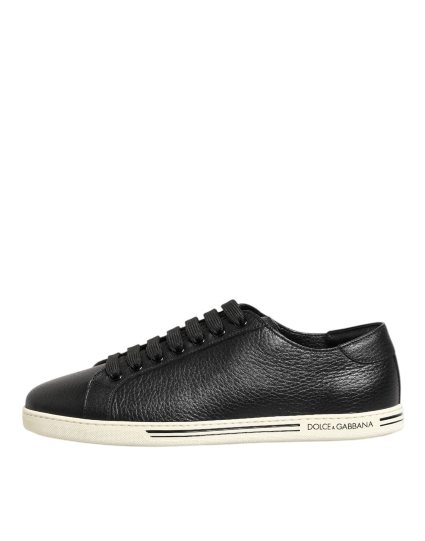 Dolce & Gabbana Black Leather Lace Up Low Top Sneakers Shoes – EU39/US6 par Dolce & Gabbana | Disponible sur Sandy Store ByNet