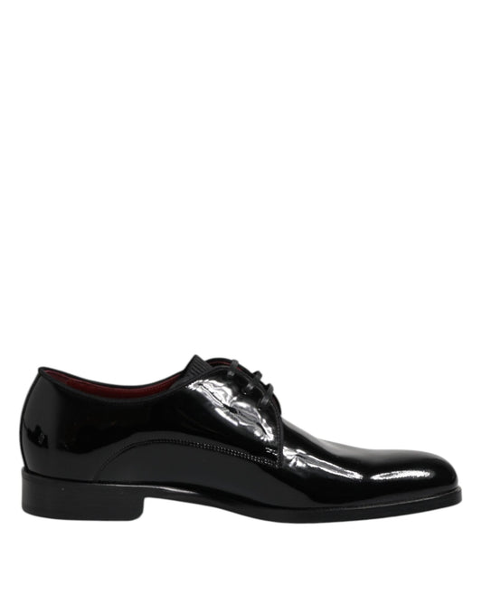 Dolce & Gabbana Black Leather Lace Up Men Derby Formal Shoes – EU40/US7 par Dolce & Gabbana | Disponible sur Sandy Store ByNet