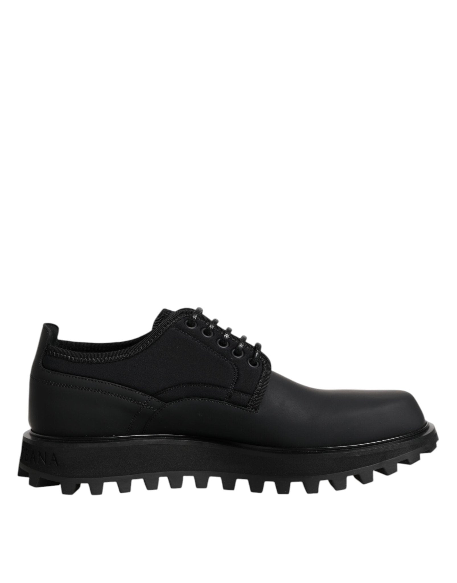 Dolce & Gabbana Black Leather Lace Up Trekking Dress Shoes – EU42/US9 par Dolce & Gabbana | Disponible sur Sandy Store ByNet