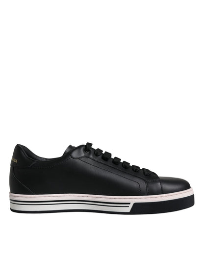 Dolce & Gabbana Black Leather Low Top Men Sneakers Shoes – EU39.5/US6.5 par Dolce & Gabbana | Disponible sur Sandy Store ByNet