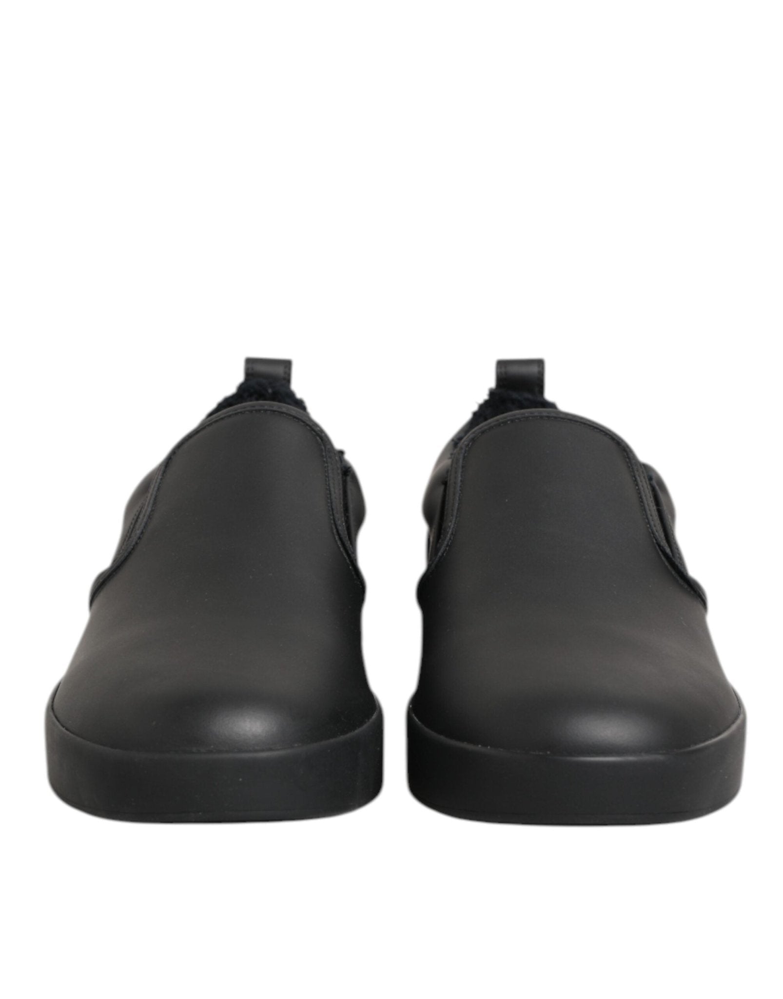 Dolce & Gabbana Black Leather Low Top Slip On Sneakers Shoes – EU44/US11 par Dolce & Gabbana | Disponible sur Sandy Store ByNet
