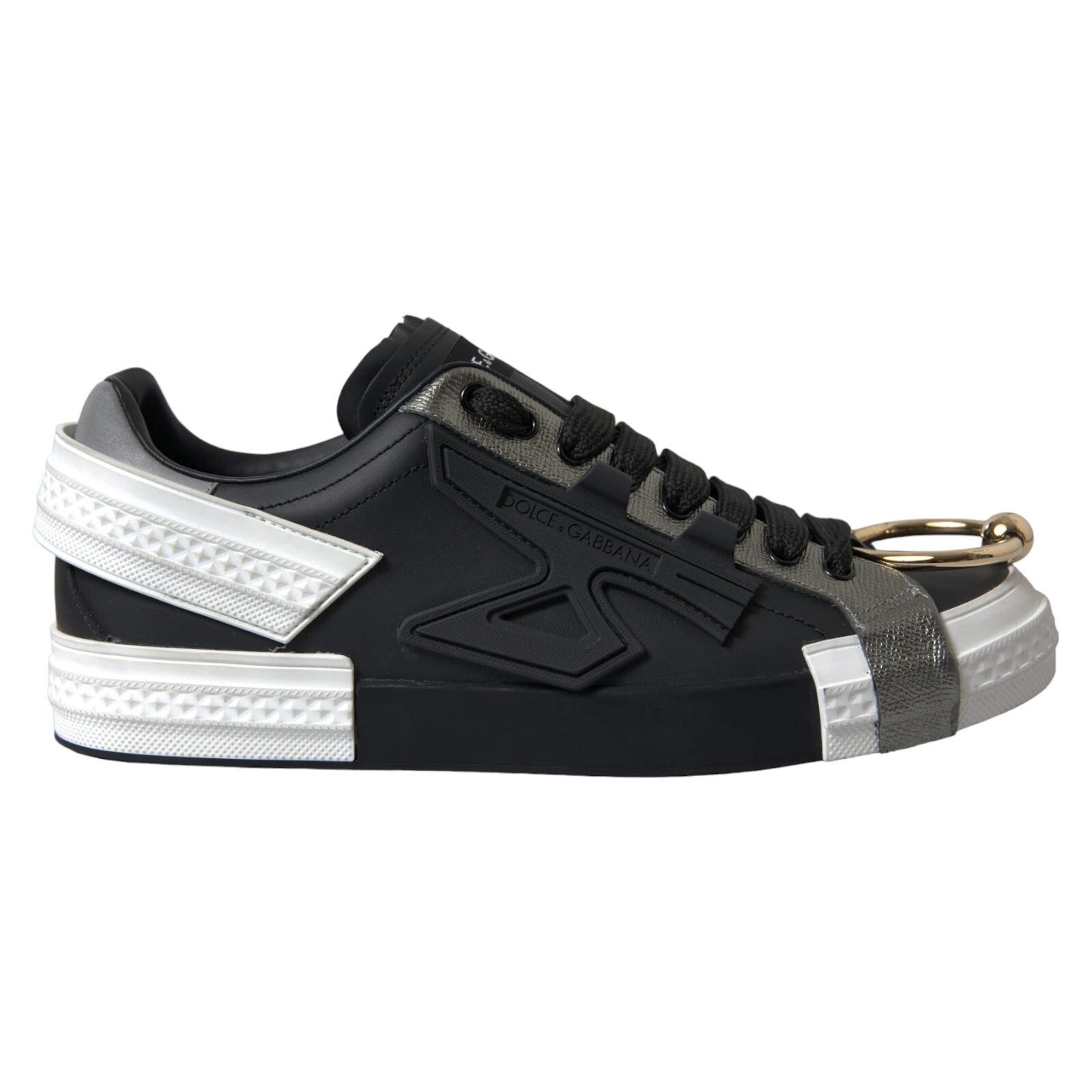 Dolce & Gabbana Black Leather Low Top Sneakers Portofino Shoes – EU44/US11 par Dolce & Gabbana | Disponible sur Sandy Store ByNet