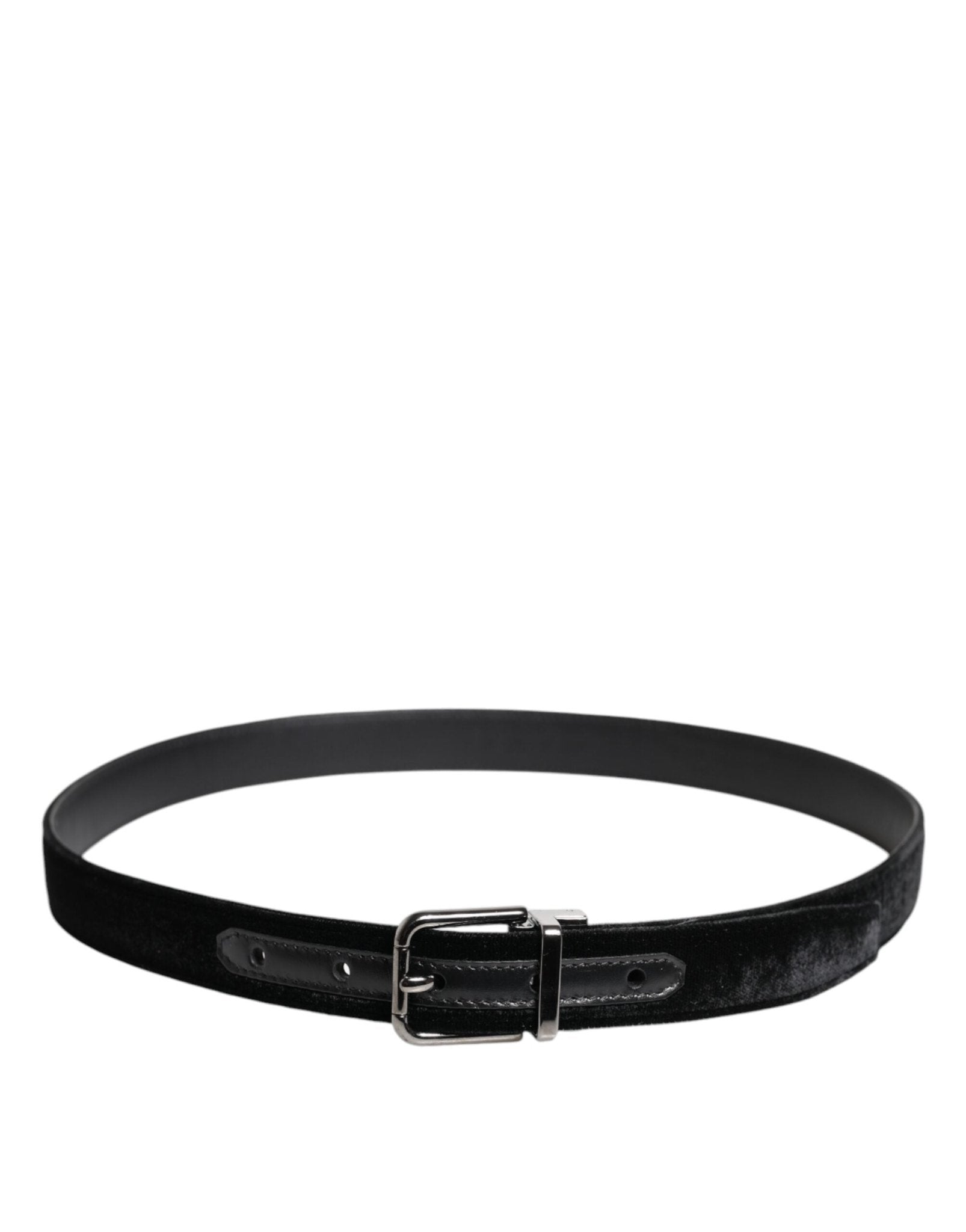 Dolce & Gabbana Black Leather Metal Buckle Classic Belt - Sandy Store ByNet