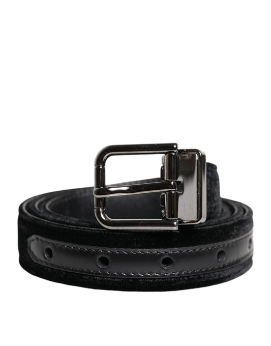 Dolce & Gabbana Black Leather Metal Buckle Classic Belt - Sandy Store ByNet