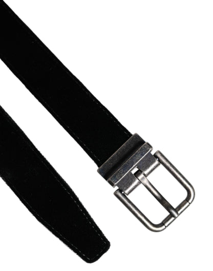 Dolce & Gabbana Black Leather Metal Buckle Classic Belt - Sandy Store ByNet
