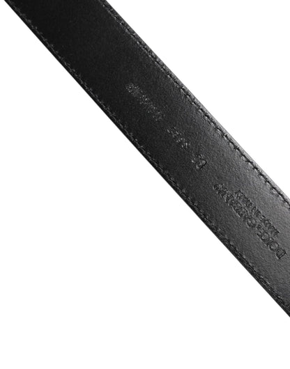 Dolce & Gabbana Black Leather Metal Buckle Classic Belt - Sandy Store ByNet