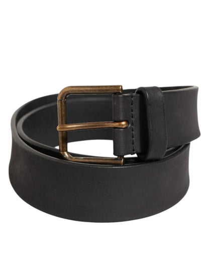 Dolce & Gabbana Black Leather Metal Buckle Classic Men Belt – 90 cm / 36 Inches par Dolce & Gabbana | Disponible sur Sandy Store ByNet