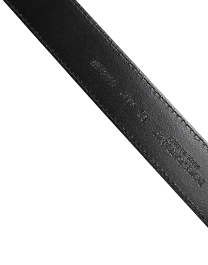 Dolce & Gabbana Black Leather Metal Buckle Classic Men Belt – 90 cm / 36 Inches par Dolce & Gabbana | Disponible sur Sandy Store ByNet