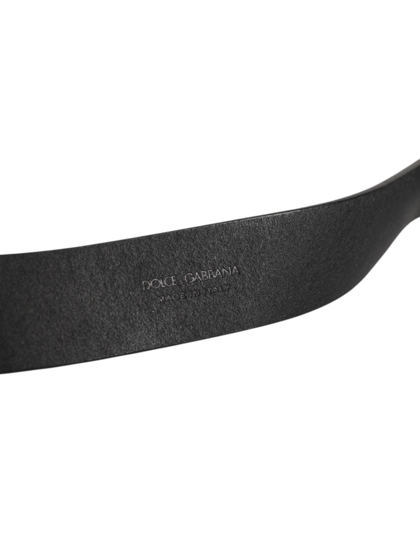 Dolce & Gabbana Black Leather Metal Buckle Classic Men Belt – 90 cm / 36 Inches par Dolce & Gabbana | Disponible sur Sandy Store ByNet