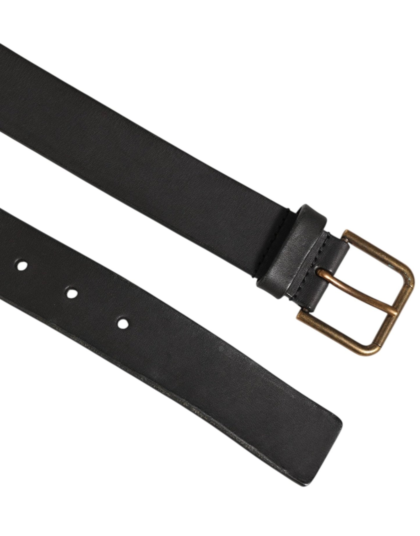 Dolce & Gabbana Black Leather Metal Buckle Classic Men Belt – 90 cm / 36 Inches par Dolce & Gabbana | Disponible sur Sandy Store ByNet