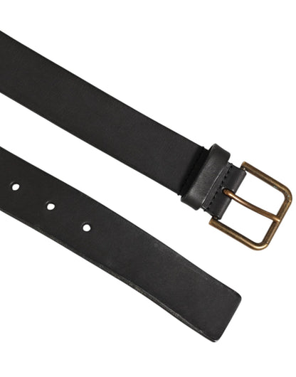 Dolce & Gabbana Black Leather Metal Buckle Classic Men Belt – 90 cm / 36 Inches par Dolce & Gabbana | Disponible sur Sandy Store ByNet