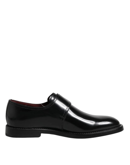 Dolce & Gabbana Black Leather Monk Strap Derby Formal Shoes – EU46/US13 par Dolce & Gabbana | Disponible sur Sandy Store ByNet