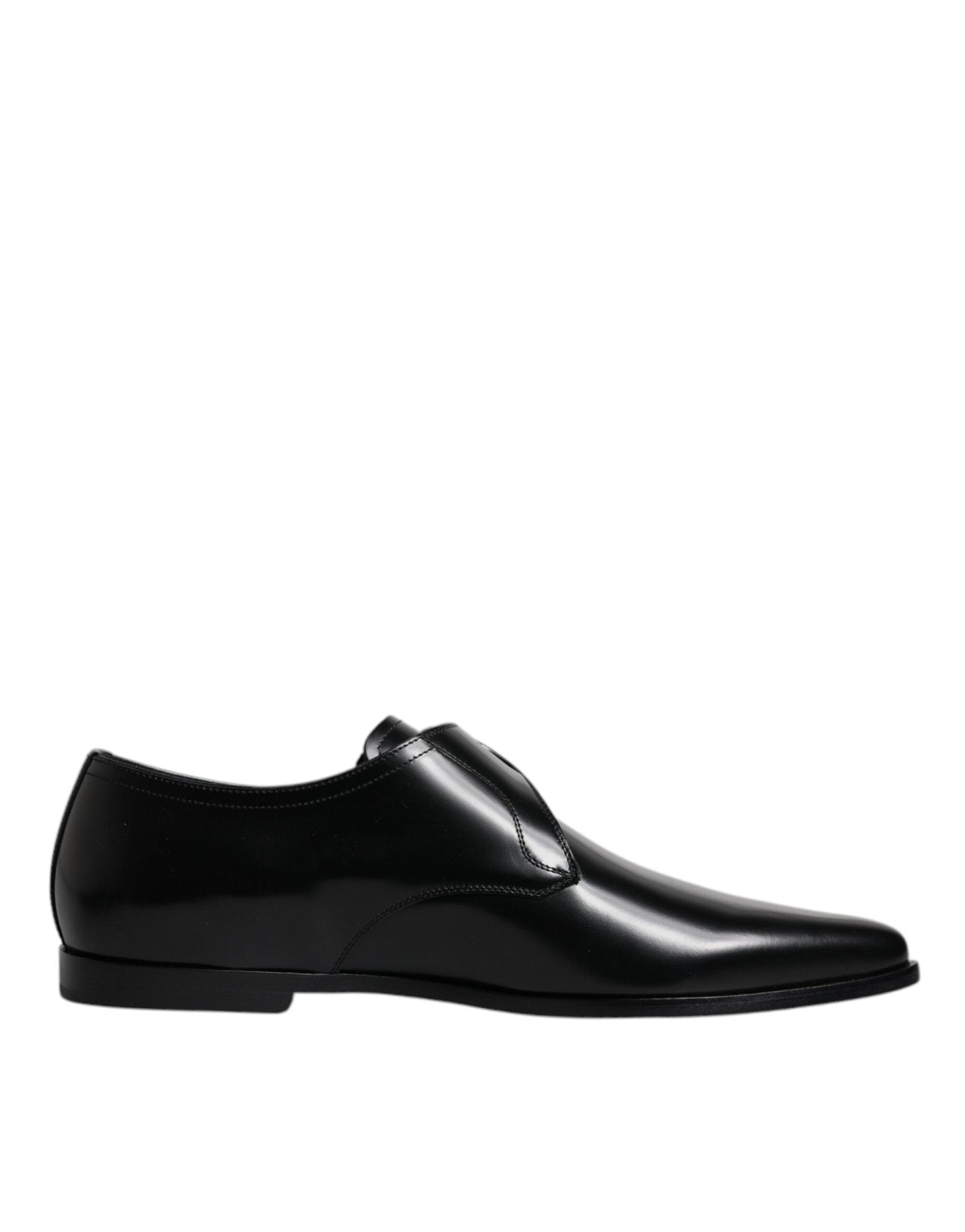 Dolce & Gabbana Black Leather Monk Strap Derby Formal Shoes - Sandy Store ByNet