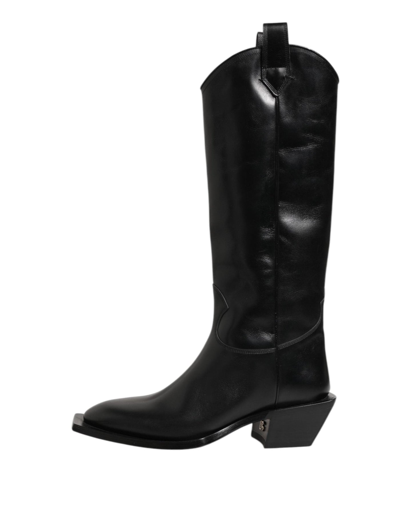 Dolce & Gabbana Black Leather Over The Calf Biker Boots Shoes – EU44/US11 par Dolce & Gabbana | Disponible sur Sandy Store ByNet