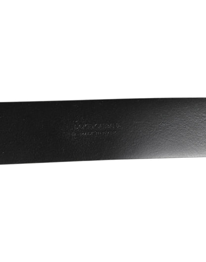 Dolce & Gabbana Black Leather Side Rings Brass Buckle Belt – 90 cm / 36 Inches par Dolce & Gabbana | Disponible sur Sandy Store ByNet