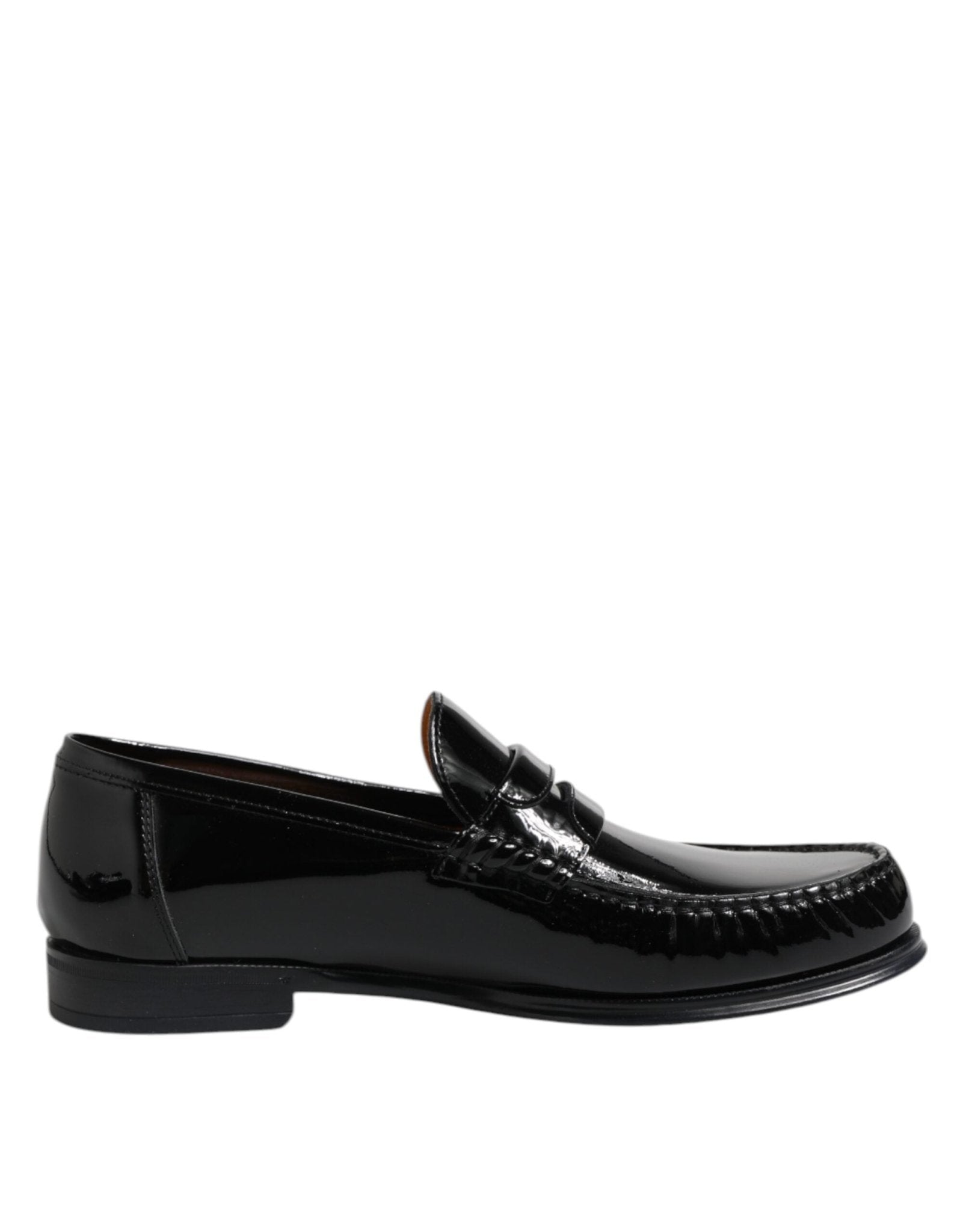 Dolce & Gabbana Black Leather Slip On Loafers Dress Shoes – EU41.5/US8.5 par Dolce & Gabbana | Disponible sur Sandy Store ByNet