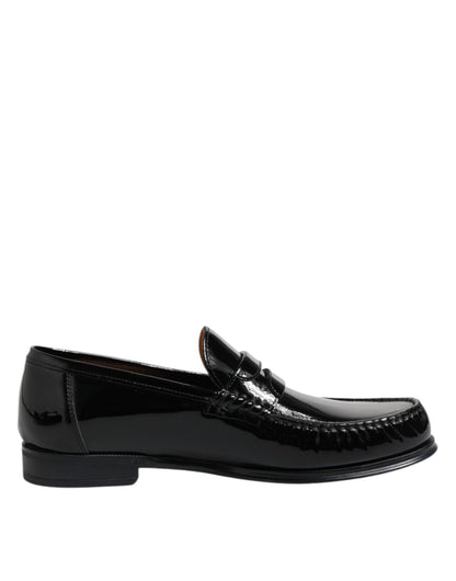 Dolce & Gabbana Black Leather Slip On Loafers Dress Shoes – EU41.5/US8.5 par Dolce & Gabbana | Disponible sur Sandy Store ByNet