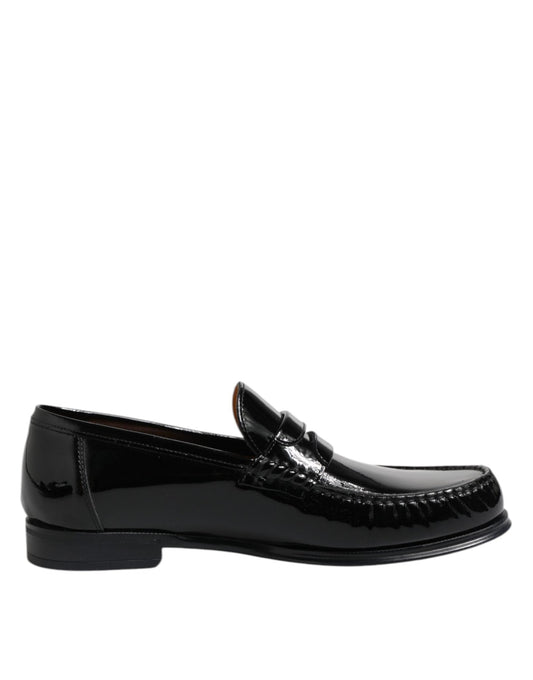 Dolce & Gabbana Black Leather Slip On Loafers Dress Shoes – EU41.5/US8.5 par Dolce & Gabbana | Disponible sur Sandy Store ByNet