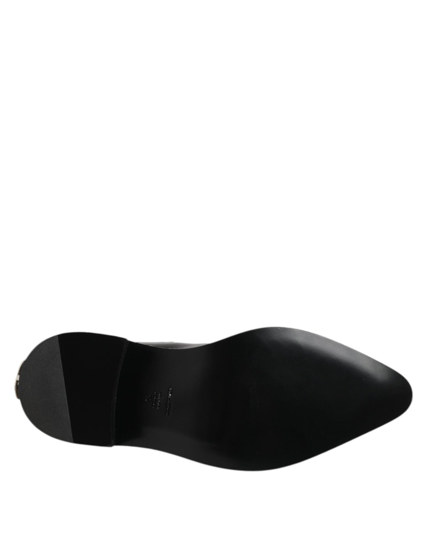 Dolce & Gabbana Black Leather Studded Men Short Boots Shoes – EU44/US11 par Dolce & Gabbana | Disponible sur Sandy Store ByNet