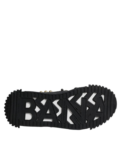 Dolce & Gabbana Black Leather Studded Slides Sandals Shoes - Sandy Store ByNet