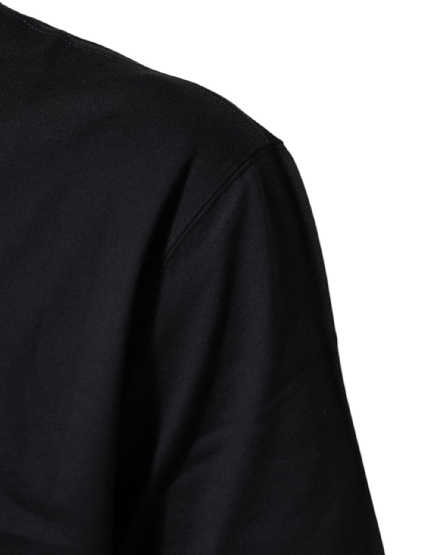 Dolce & Gabbana Black Logo Compass Cotton Crew Neck T-shirt – IT54 | XL par Dolce & Gabbana | Disponible sur Sandy Store ByNet