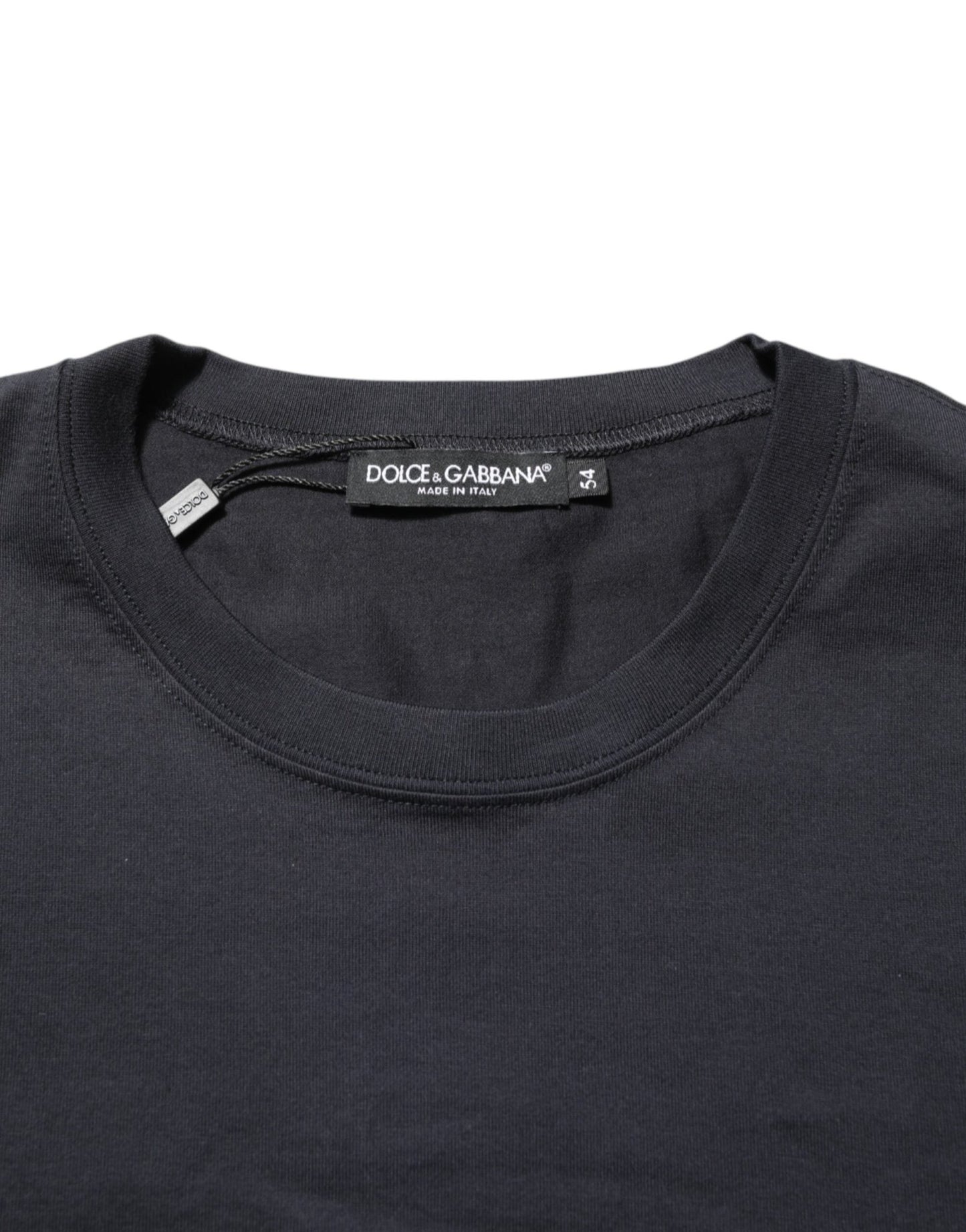 Dolce & Gabbana Black Logo Compass Cotton Crew Neck T-shirt – IT54 | XL par Dolce & Gabbana | Disponible sur Sandy Store ByNet