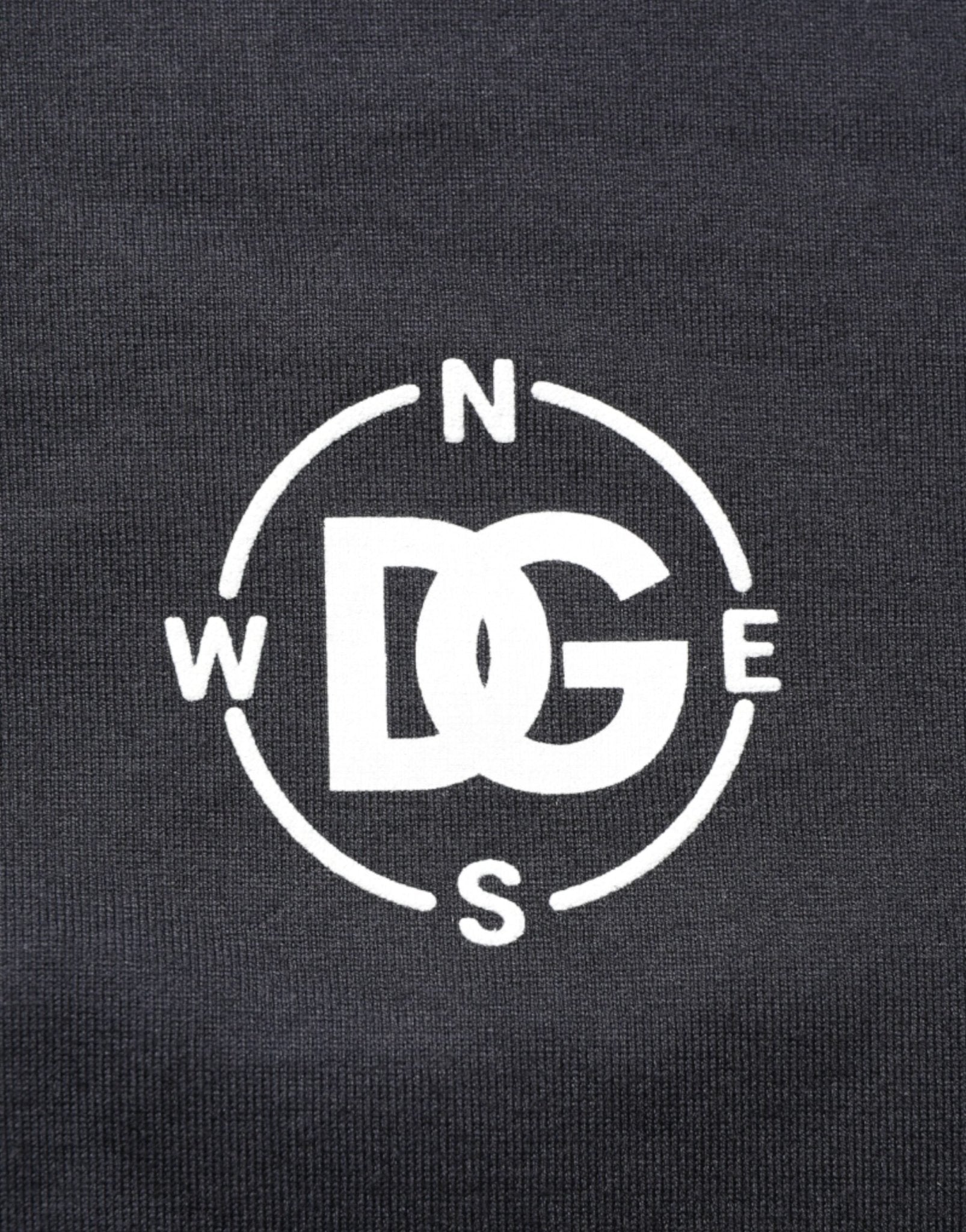 Dolce & Gabbana Black Logo Compass Cotton Crew Neck T-shirt – IT54 | XL par Dolce & Gabbana | Disponible sur Sandy Store ByNet
