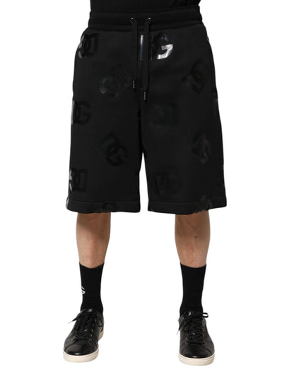 Dolce & Gabbana Black Logo Cotton Bermuda Sweatshorts Shorts – IT48 | M par Dolce & Gabbana | Disponible sur Sandy Store ByNet