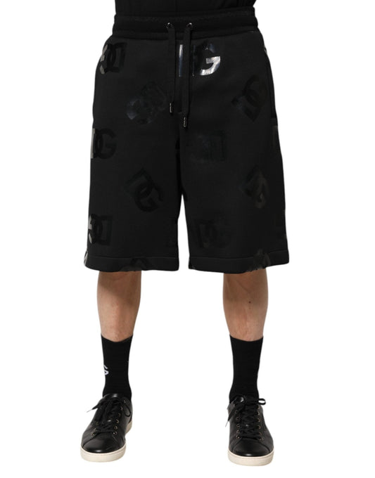 Dolce & Gabbana Black Logo Cotton Bermuda Sweatshorts Shorts – IT48 | M par Dolce & Gabbana | Disponible sur Sandy Store ByNet