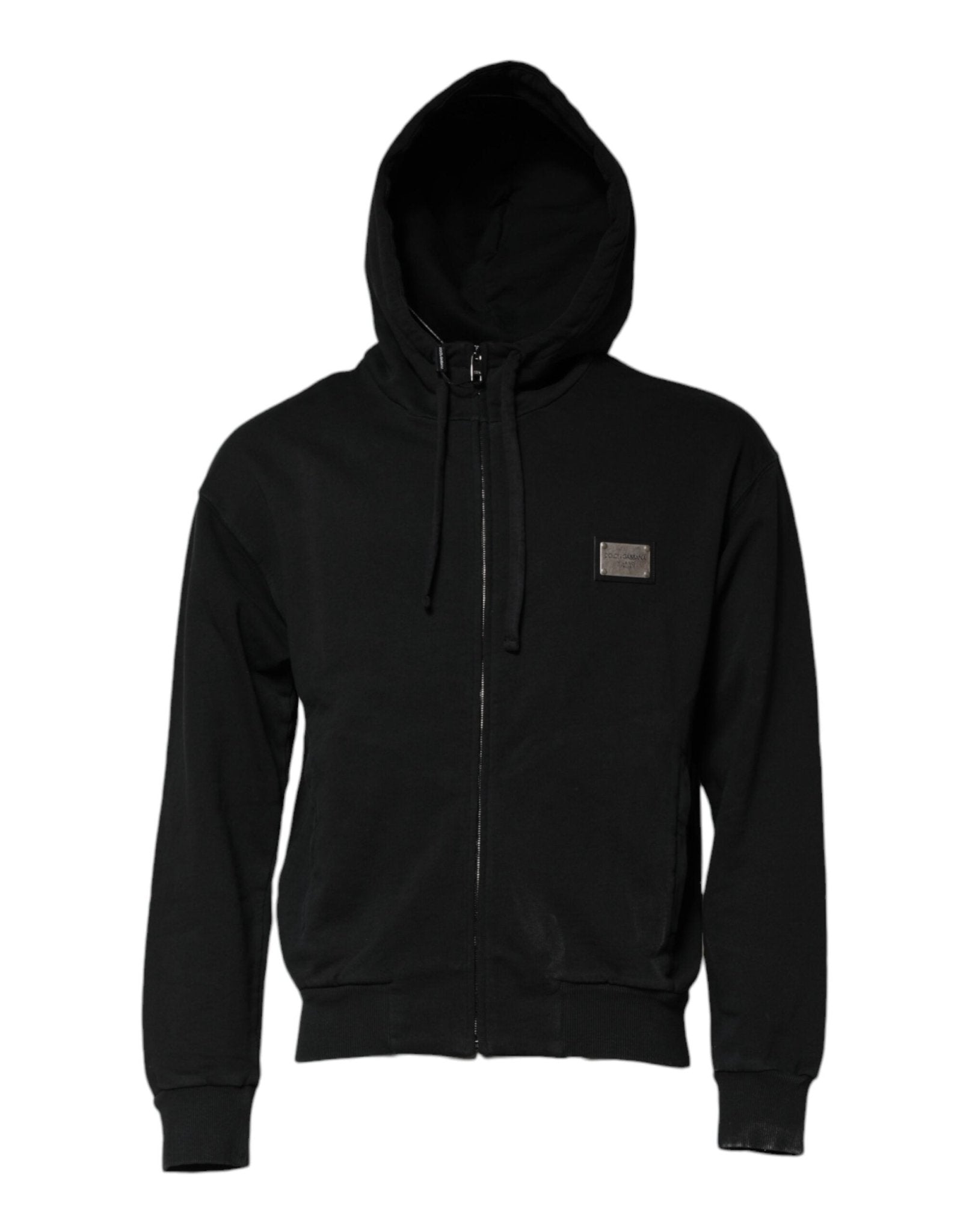 Dolce & Gabbana Black Logo Full Zip Hooded Men Sweatshirt Sweater – IT44 | XS par Dolce & Gabbana | Disponible sur Sandy Store ByNet