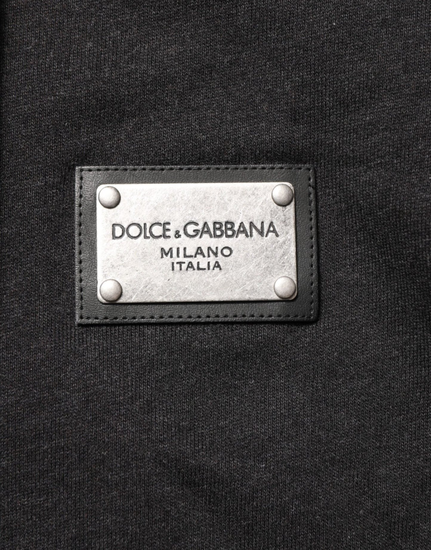 Dolce & Gabbana Black Logo FullZip Hooded Sweatshirt Sweater – IT46 | S par Dolce & Gabbana | Disponible sur Sandy Store ByNet