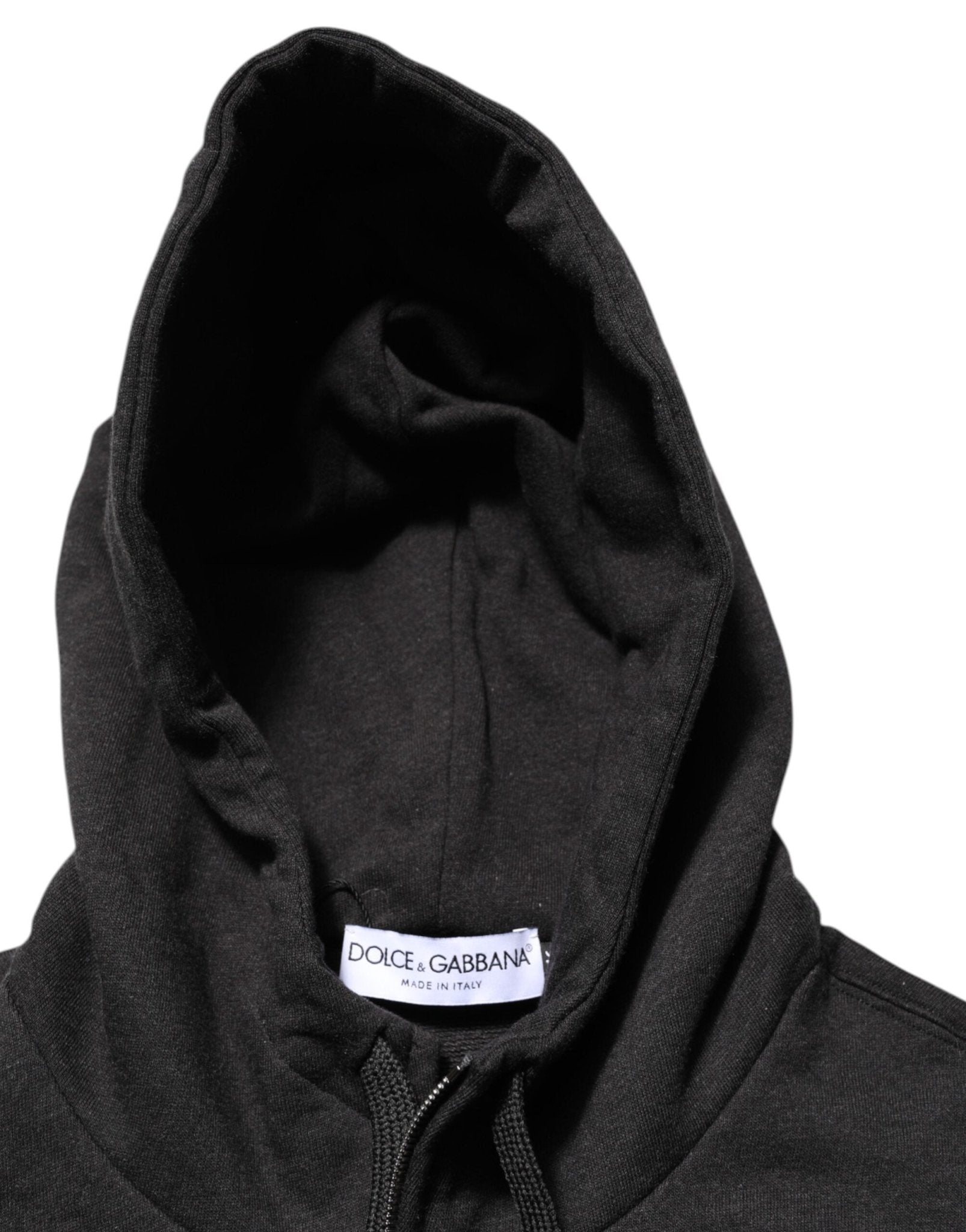 Dolce & Gabbana Black Logo FullZip Hooded Sweatshirt Sweater – IT46 | S par Dolce & Gabbana | Disponible sur Sandy Store ByNet