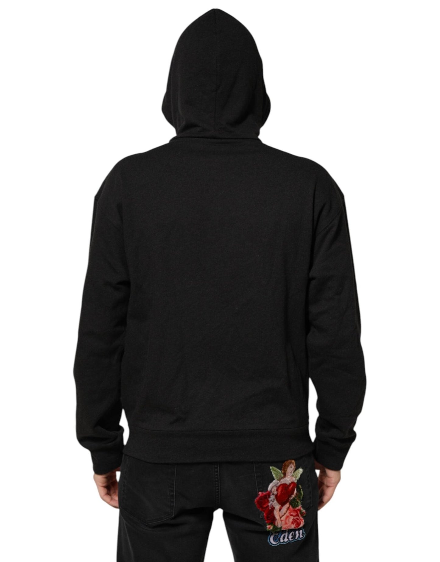 Dolce & Gabbana Black Logo FullZip Hooded Sweatshirt Sweater – IT46 | S par Dolce & Gabbana | Disponible sur Sandy Store ByNet