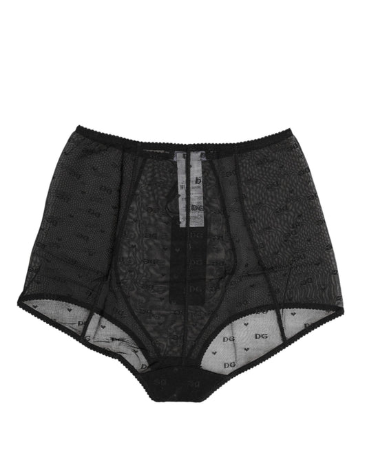 Dolce & Gabbana Black Logo Girdle High Waisted Panty Underwear – IT2 | S par Dolce & Gabbana | Disponible sur Sandy Store ByNet