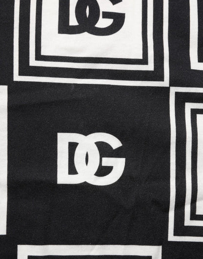 Dolce & Gabbana Black Logo Monogram Cotton Crew Neck T-shirt – IT48 | M par Dolce & Gabbana | Disponible sur Sandy Store ByNet