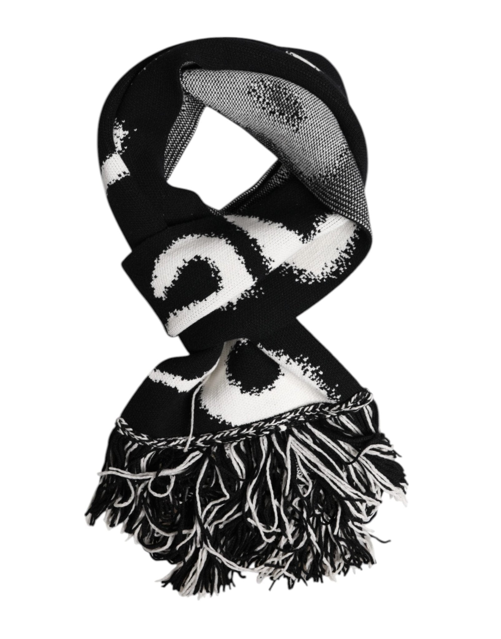 Dolce & Gabbana Black Logo Neck Warmer Wrap Men Shawl Scarf – par Dolce & Gabbana | Disponible sur Sandy Store ByNet