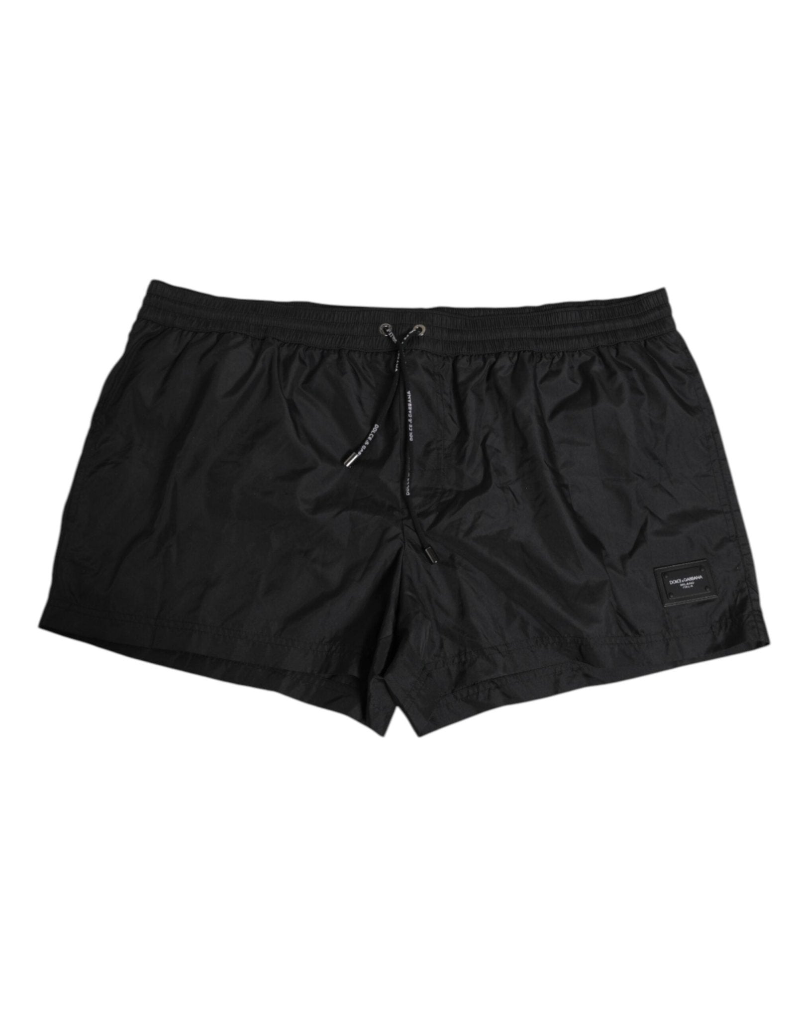 Dolce & Gabbana Black Logo Polyester Beachwear Shorts Swimwear – IT4 | S par Dolce & Gabbana | Disponible sur Sandy Store ByNet