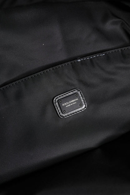 Dolce & Gabbana Black Logo Tape Polyamide School Travel Backpack Bag - Sandy Store ByNet
