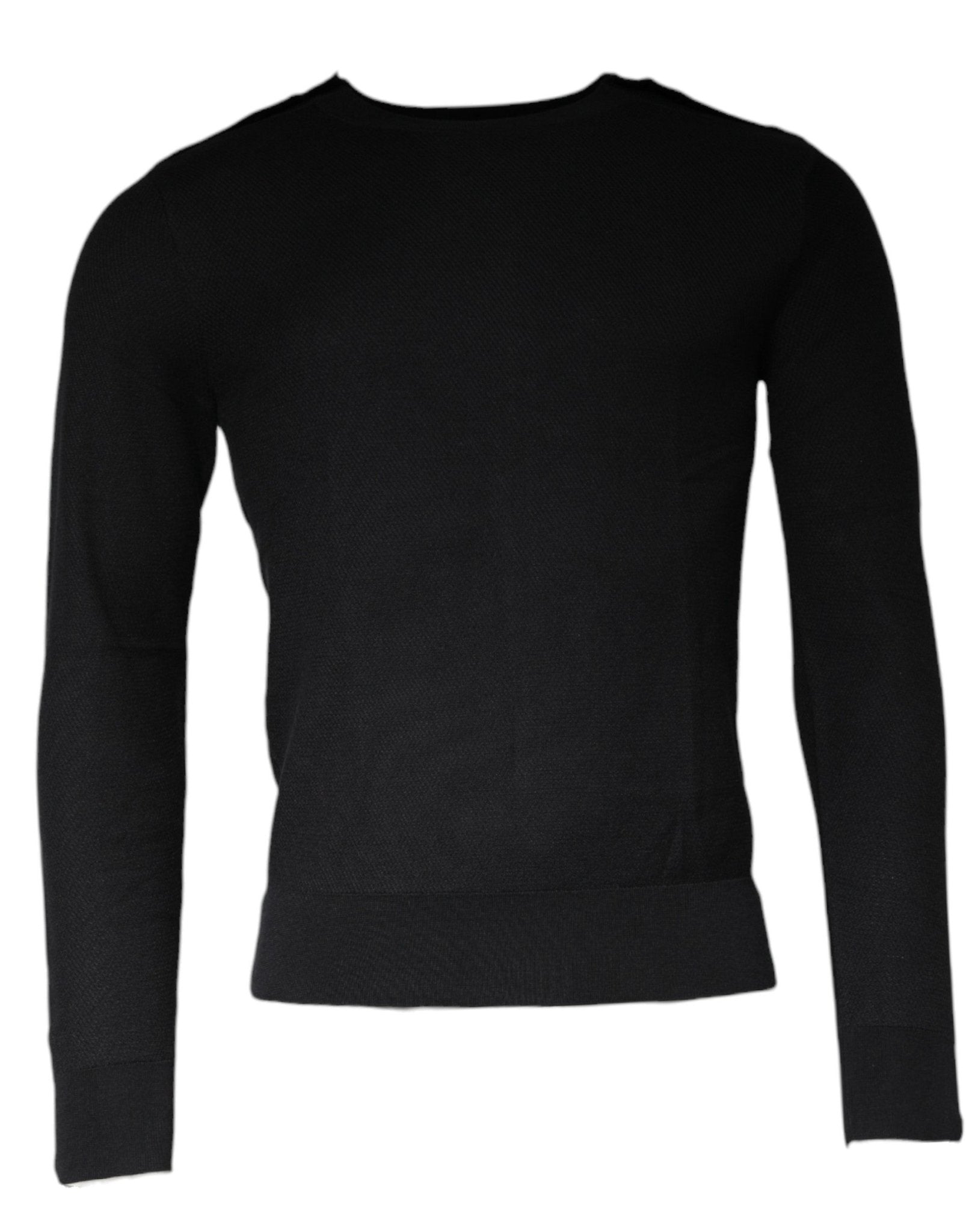 Dolce & Gabbana Black Long Sleeve Crew Neck Pullover Sweater - Sandy Store ByNet