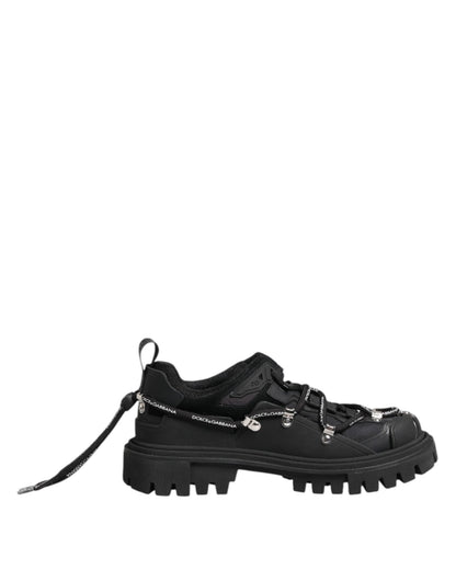Dolce & Gabbana Black Low Top Lace Up Trekking Sneakers Shoes – EU39.5/US6.5 par Dolce & Gabbana | Disponible sur Sandy Store ByNet