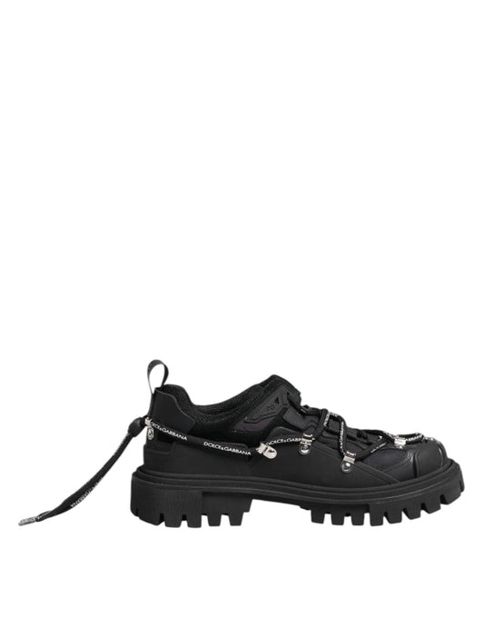 Dolce & Gabbana Black Low Top Lace Up Trekking Sneakers Shoes – EU39.5/US6.5 par Dolce & Gabbana | Disponible sur Sandy Store ByNet