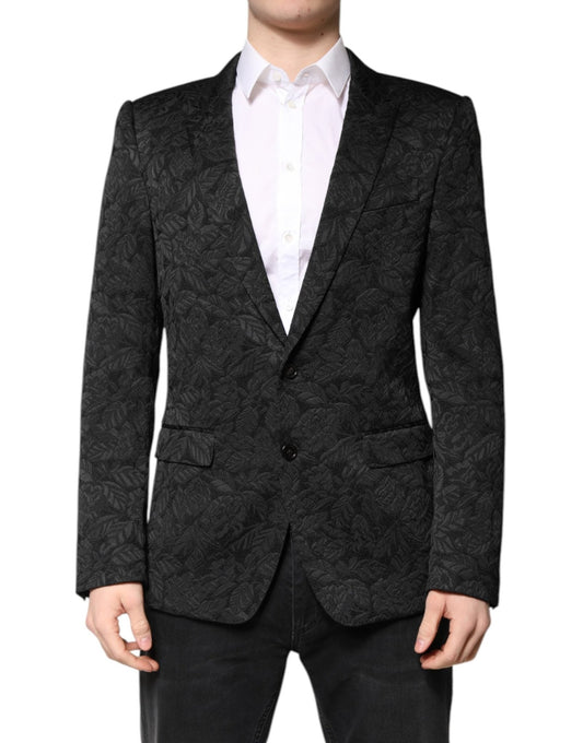 Dolce & Gabbana Black MARTINI Brocade Single Breasted Blazer – IT50 | L par Dolce & Gabbana | Disponible sur Sandy Store ByNet
